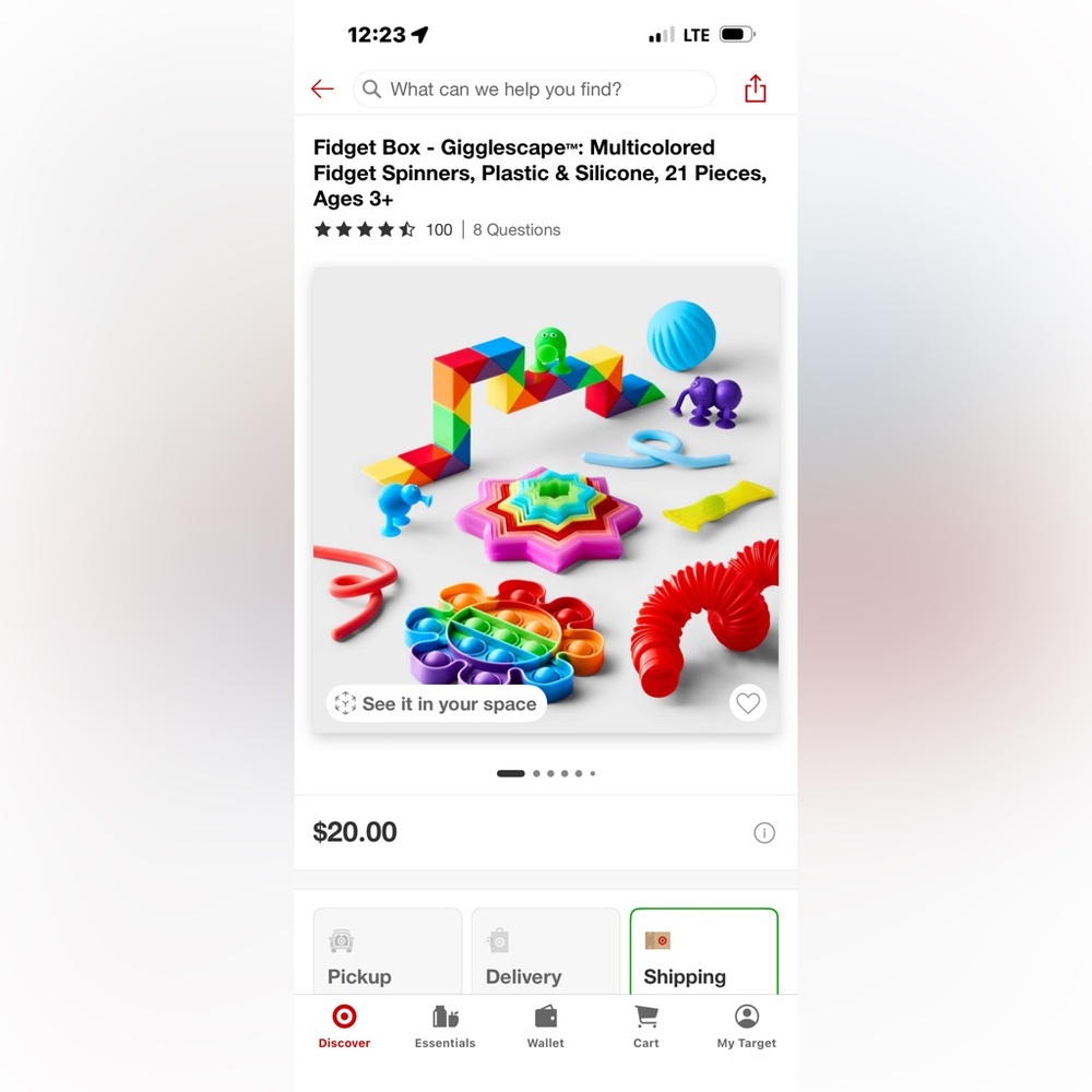 Fidget toy box